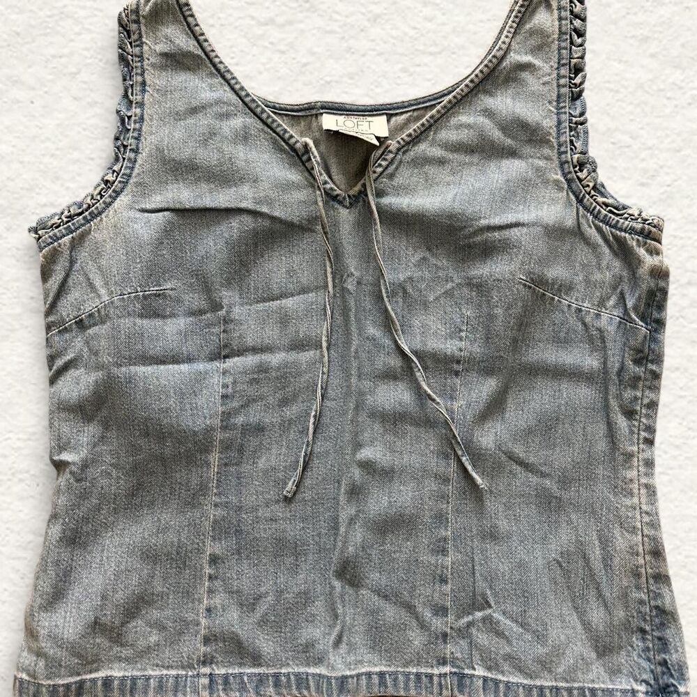 Loft Petites Denim Tank Top